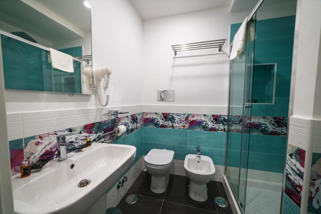 Koupelna v ubytování B&b Onda Napoli
