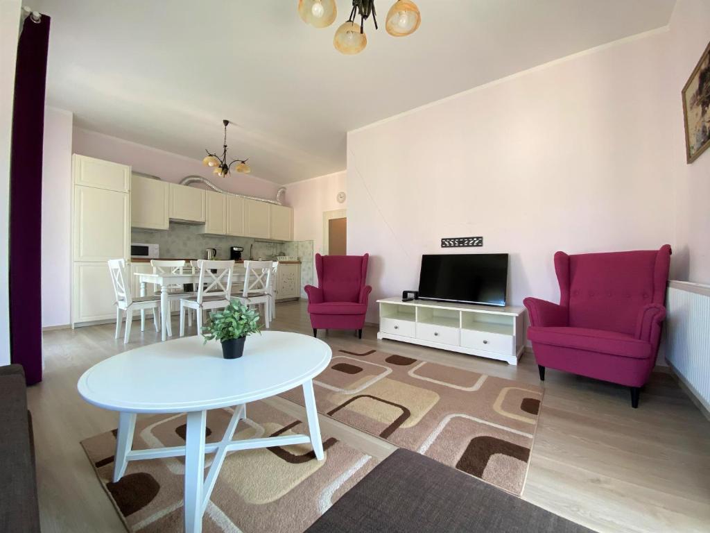 Posezení v ubytování APARTMENT AZIMUTH