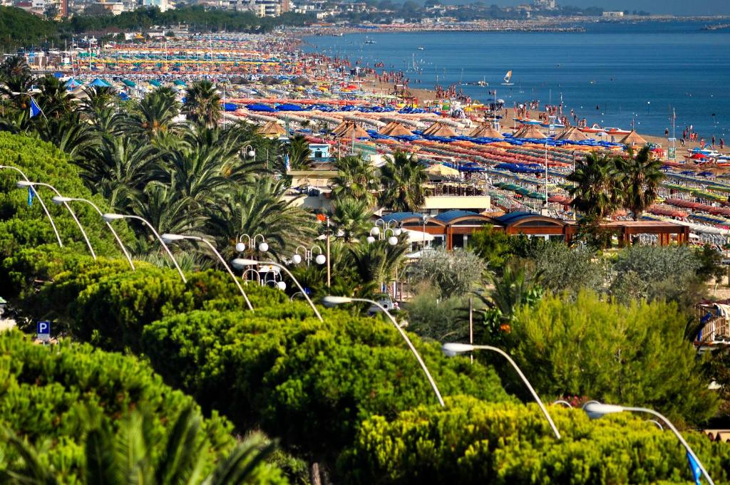 a view of a harbor with a lot of boats at Aurea Hotel in Tortoreto Lido