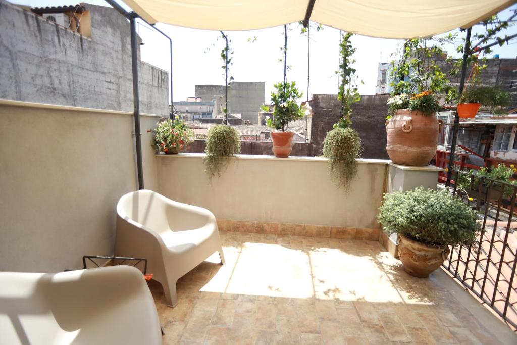 Balkón alebo terasa v ubytovaní B&B Sant'Agata Patrona