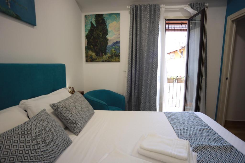 Posteľ alebo postele v izbe v ubytovaní B&B Sant'Agata Patrona