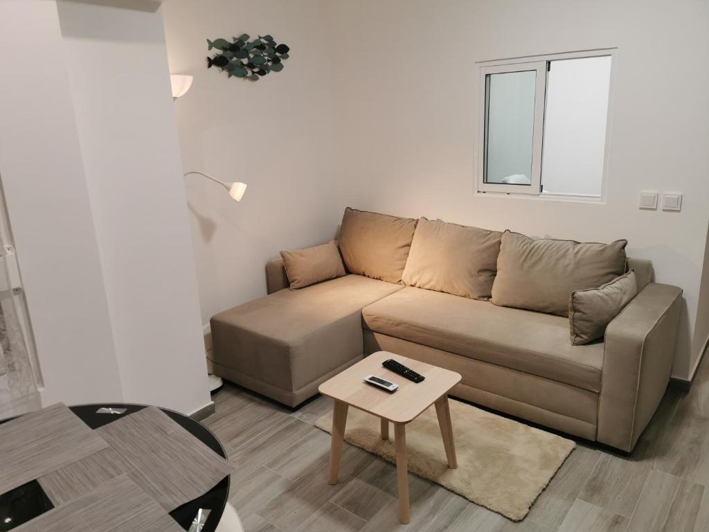 Część wypoczynkowa w obiekcie Blue Ocean Apartment