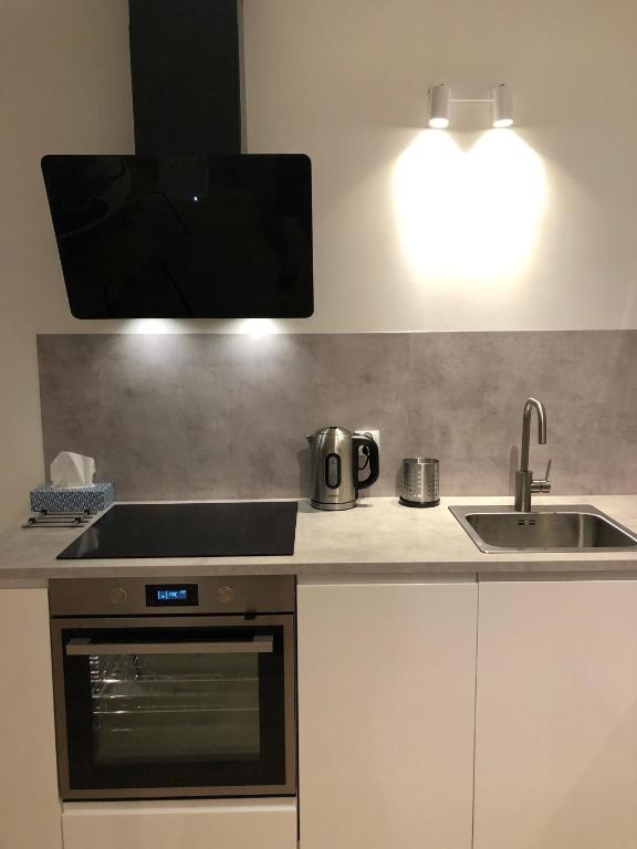 Kuchyňa alebo kuchynka v ubytovaní Apartament Beluga