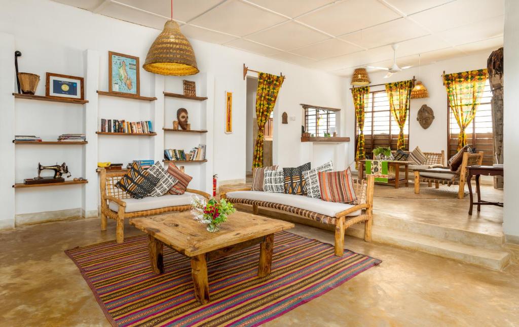 Posezení v ubytování Maji Lodge