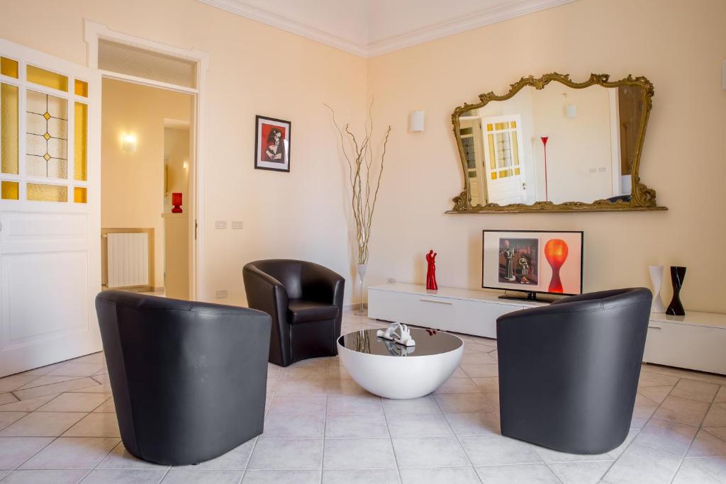 Posezení v ubytování B&B Torre Lauro