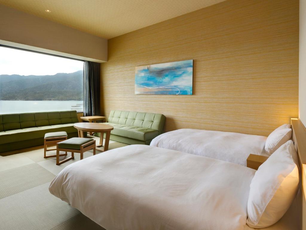 Grandvrio Hotel Miyajima Wakura - ROUTE INN HOTELS - - Deluxe Tweepersoonskamer Met Uitzicht Op Zee - Geen Dagelijkse Schoonmaak