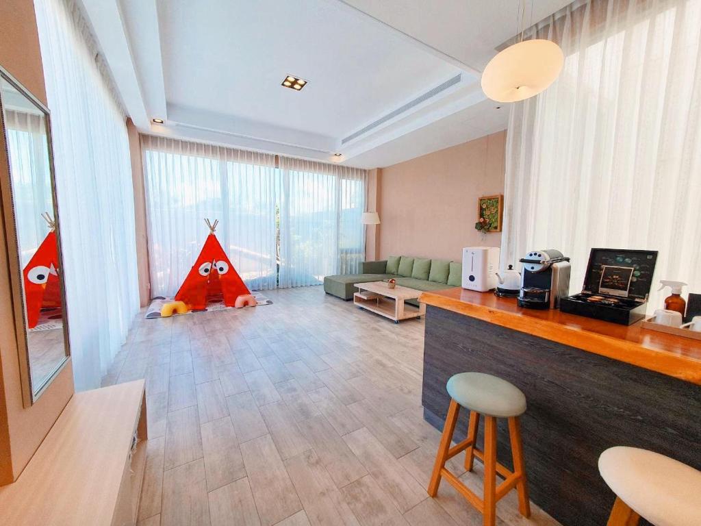 TV a/nebo společenská místnost v ubytování Splendi Villa