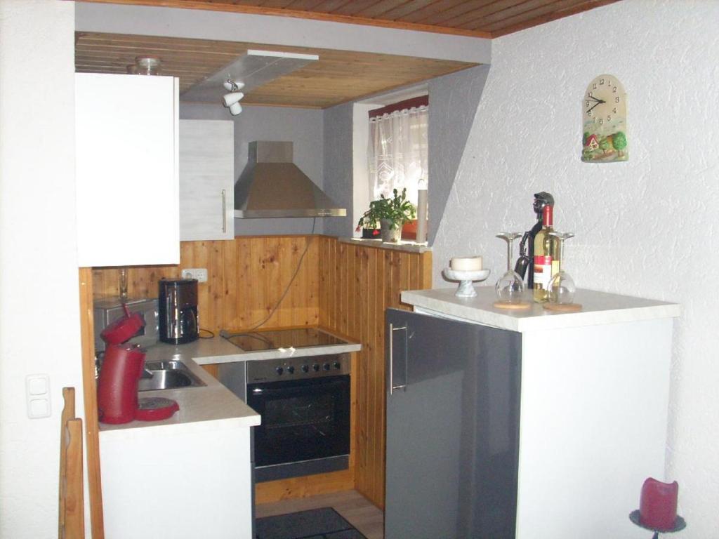 Kuchyň nebo kuchyňský kout v ubytování Haus Monika