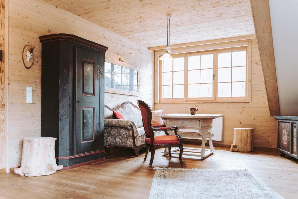 Posezení v ubytování Hotel Am Fichtelsee