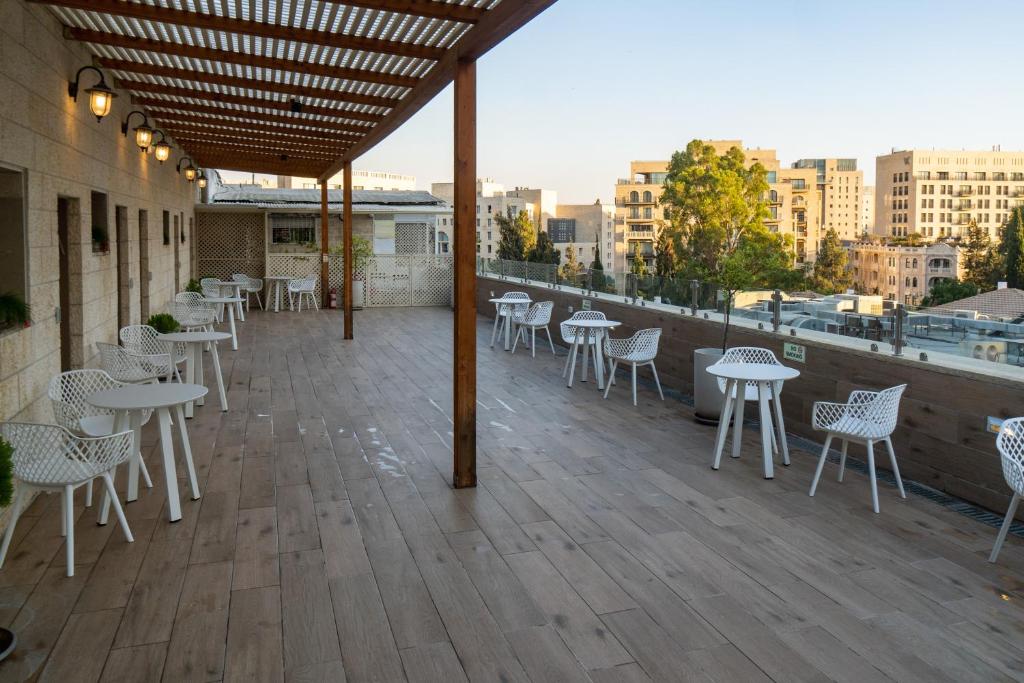 Balkón nebo terasa v ubytování Shlomtzi Hotel