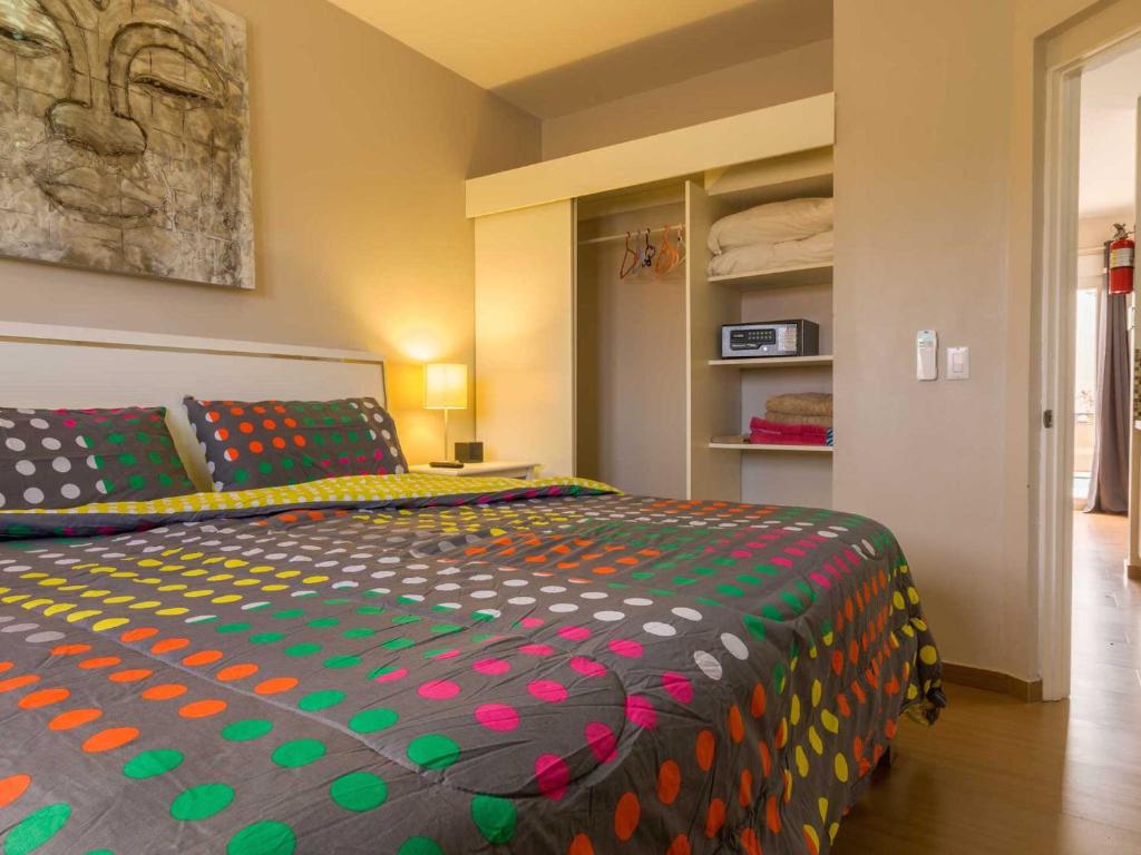 Postel nebo postele na pokoji v ubytování Golden Villas