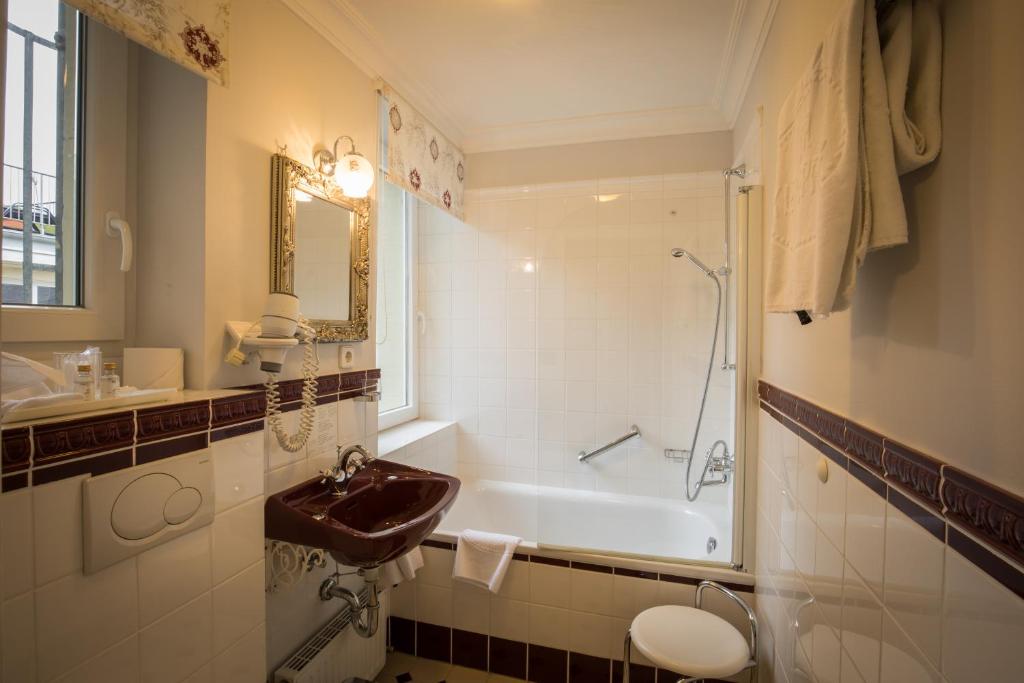 Koupelna v ubytování Hotel Der Kleine Prinz