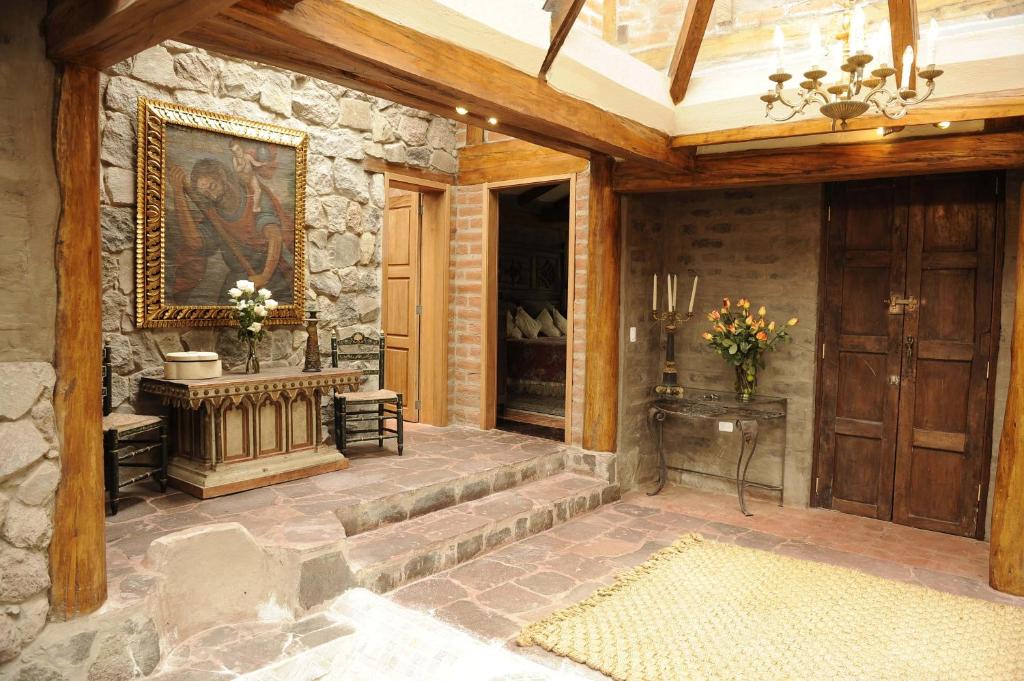 Posezení v ubytování Hacienda Rumiloma