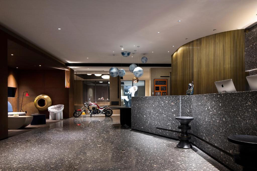 Kuchyň nebo kuchyňský kout v ubytování Arthur Hotel Canton Tower Guangzhou-广州塔骑士物语酒店