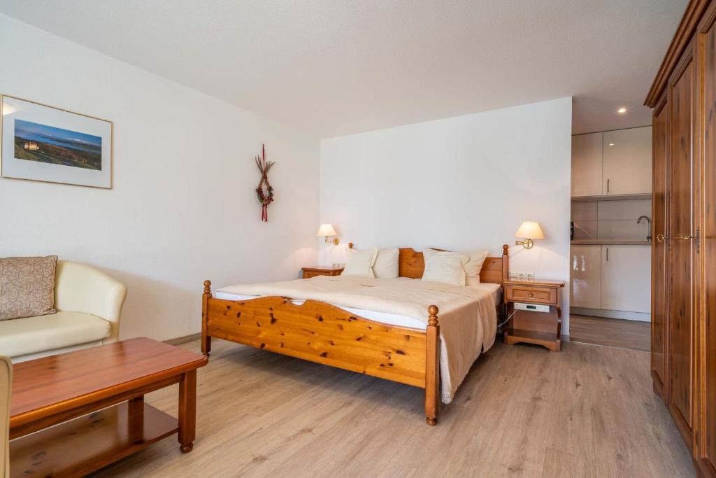 Postel nebo postele na pokoji v ubytování Hotel Seepark Appartements