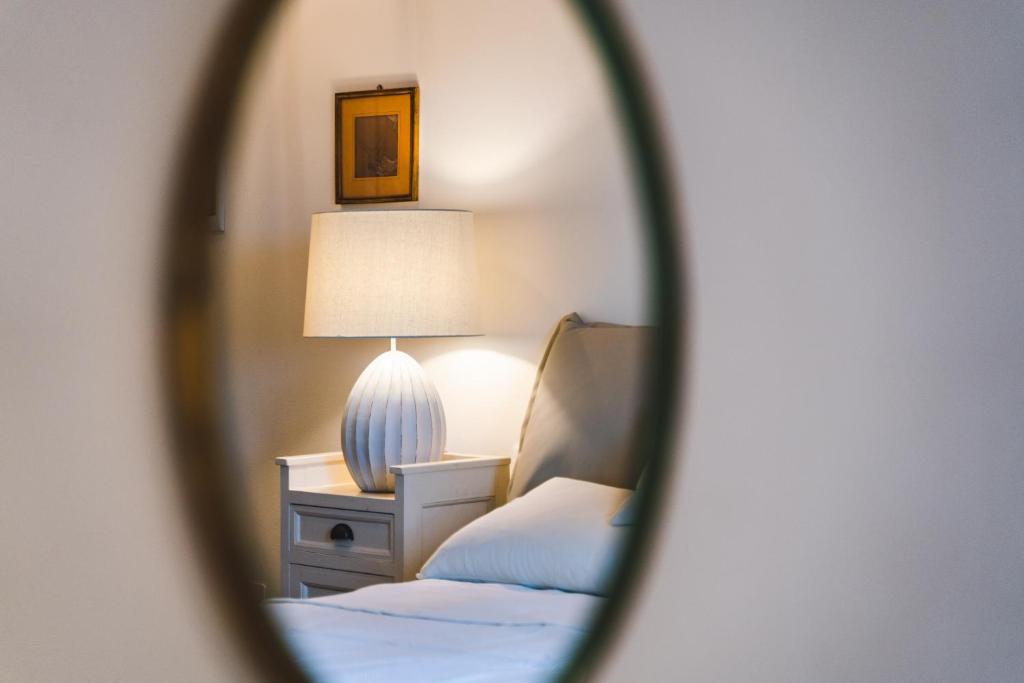 Postel nebo postele na pokoji v ubytování Agriturismo Le Fonti