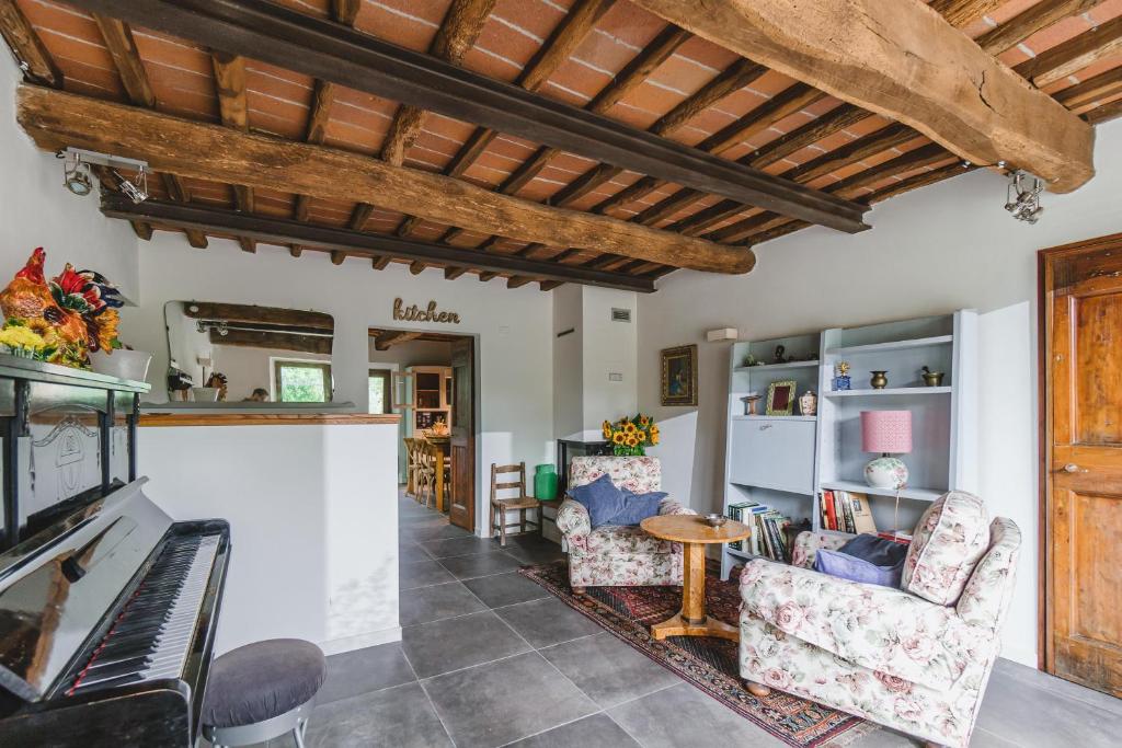 Posezení v ubytování Agriturismo Le Fonti