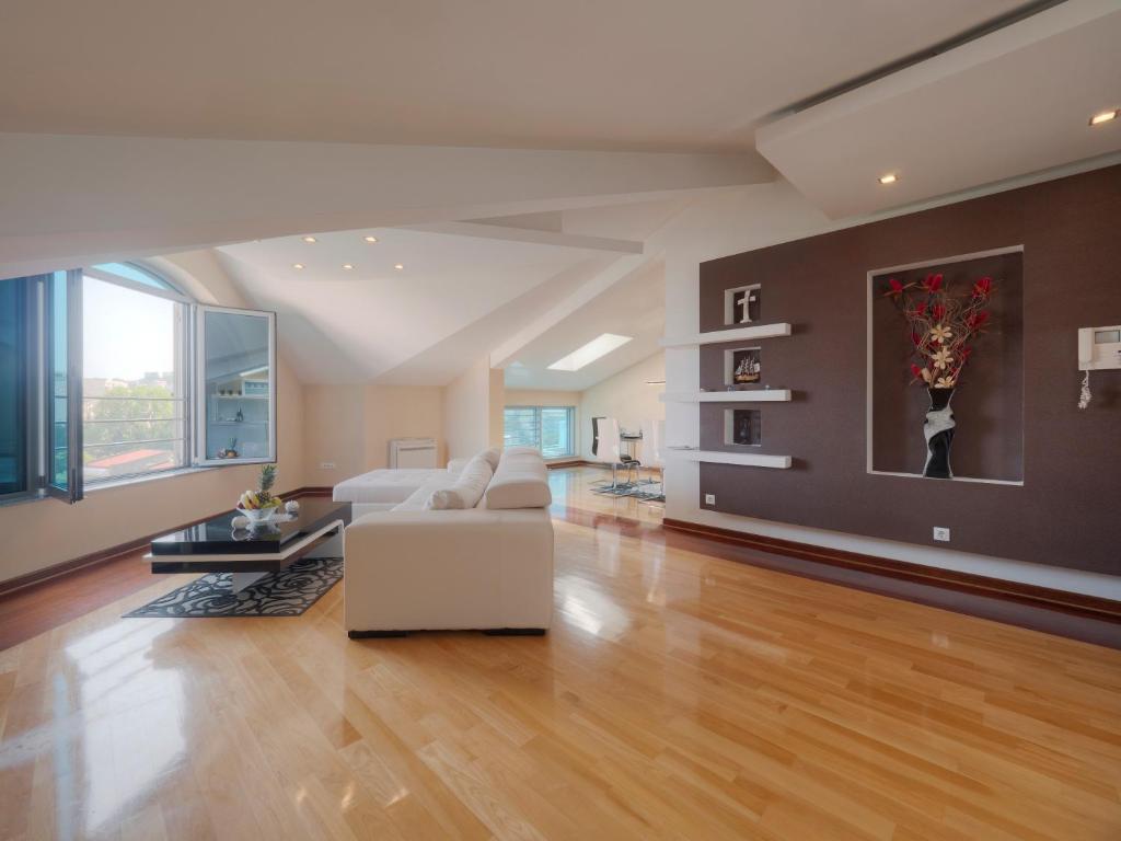 Un lugar para sentarse en Skyline Penthouse Budva