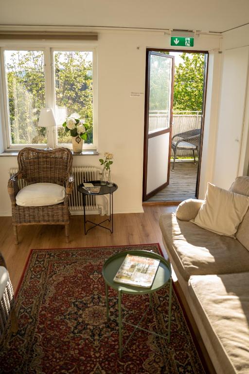 Posezení v ubytování Svabesholms Kungsgårds B&B och Pensionat Stenshuvud