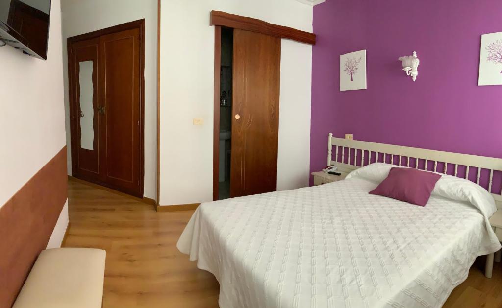 Postel nebo postele na pokoji v ubytování Hotel España
