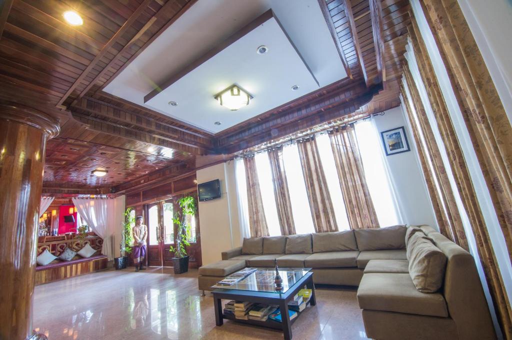 Posezení v ubytování Angkor Pearl Hotel
