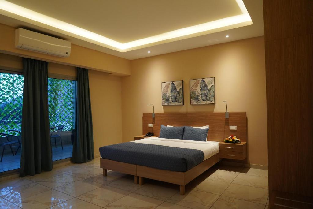 Postel nebo postele na pokoji v ubytování HOTEL ASTRAL