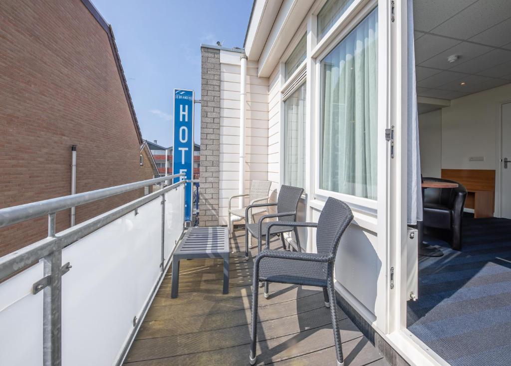 Balkón nebo terasa v ubytování Hotel de Branding