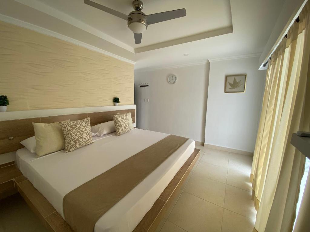 Uma cama ou camas num quarto em Techos Azules