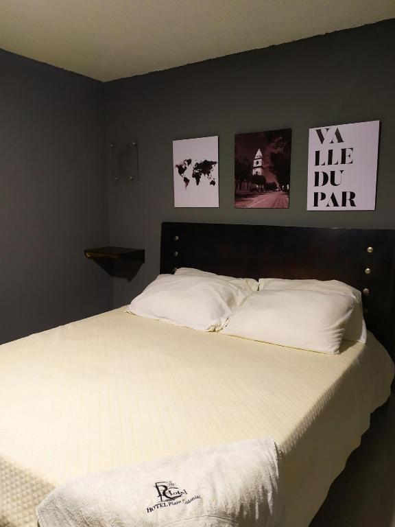 Postel nebo postele na pokoji v ubytování Hotel Plaza Colonial