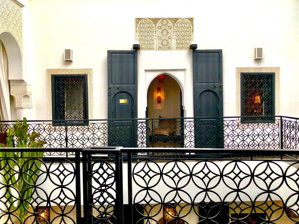 Balkón nebo terasa v ubytování Riad Dar Bahi