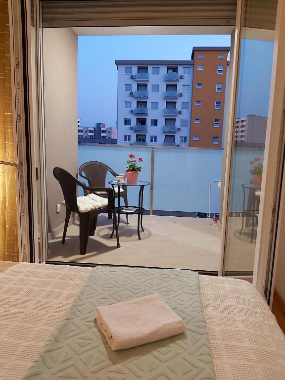 Postel nebo postele na pokoji v ubytování Apartman Miss T