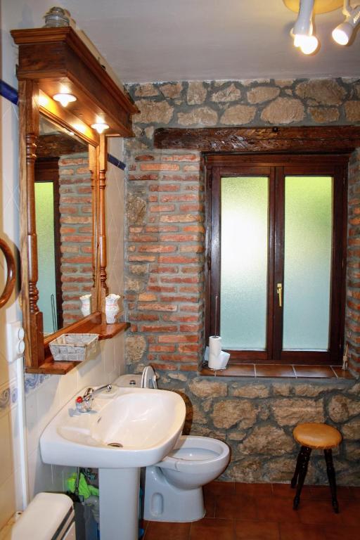 Koupelna v ubytování Casa la palmera