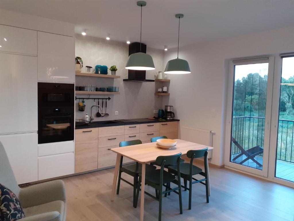 Η κουζίνα ή μικρή κουζίνα στο Apartament na Chopina