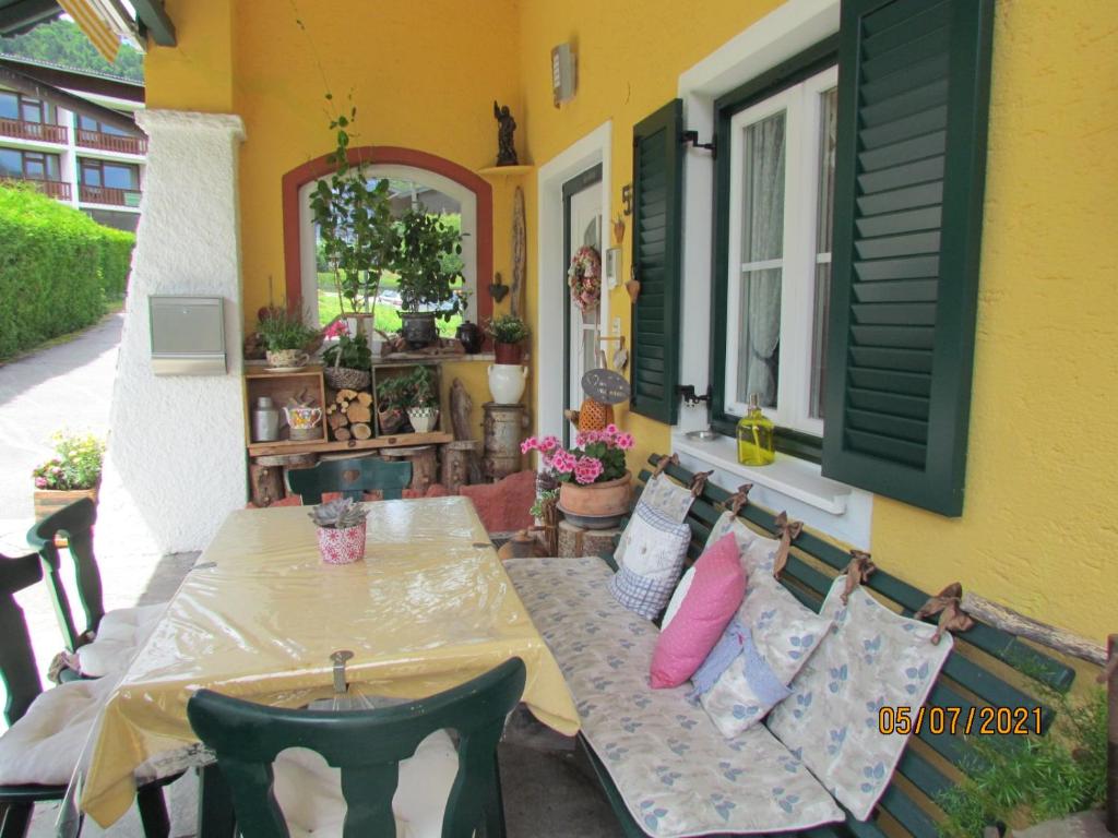 Patio nebo venkovní prostory v ubytování Haus Victoria