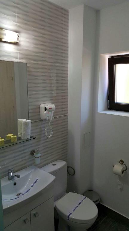 Koupelna v ubytování Hotel Solymar