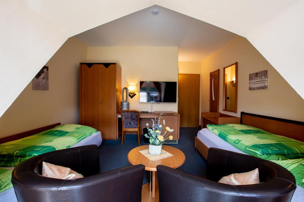 Posezení v ubytování Hotel Brückenschänke