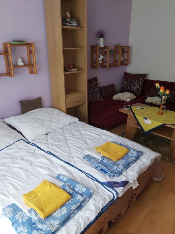 Posteľ alebo postele v izbe v ubytovaní Apartmán Palenica