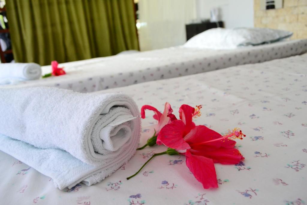 Postel nebo postele na pokoji v ubytování Eden Resort