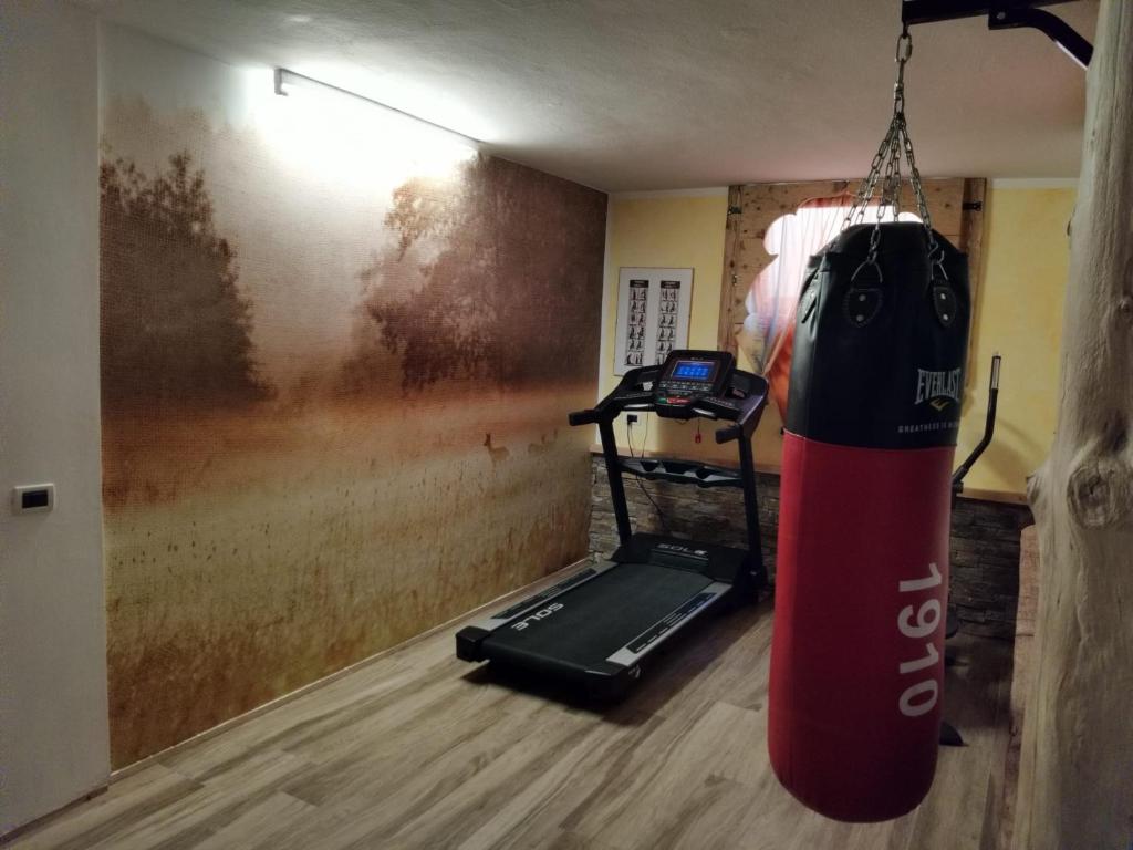 Fitness centrum a/nebo fitness zařízení v ubytování Garnì Defrancesco