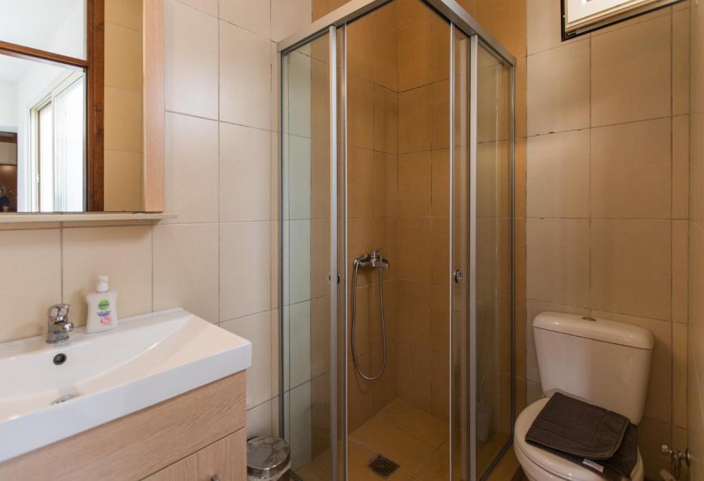 Koupelna v ubytování Asikiko Suites
