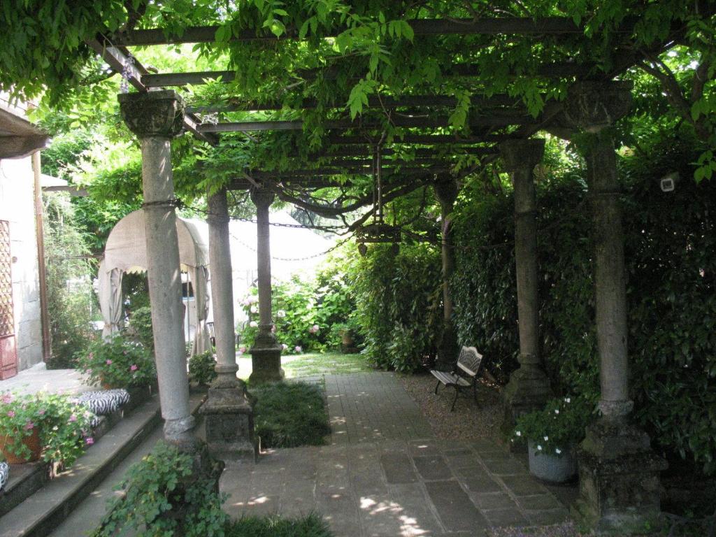 A garden outside Hotel La Bussola
