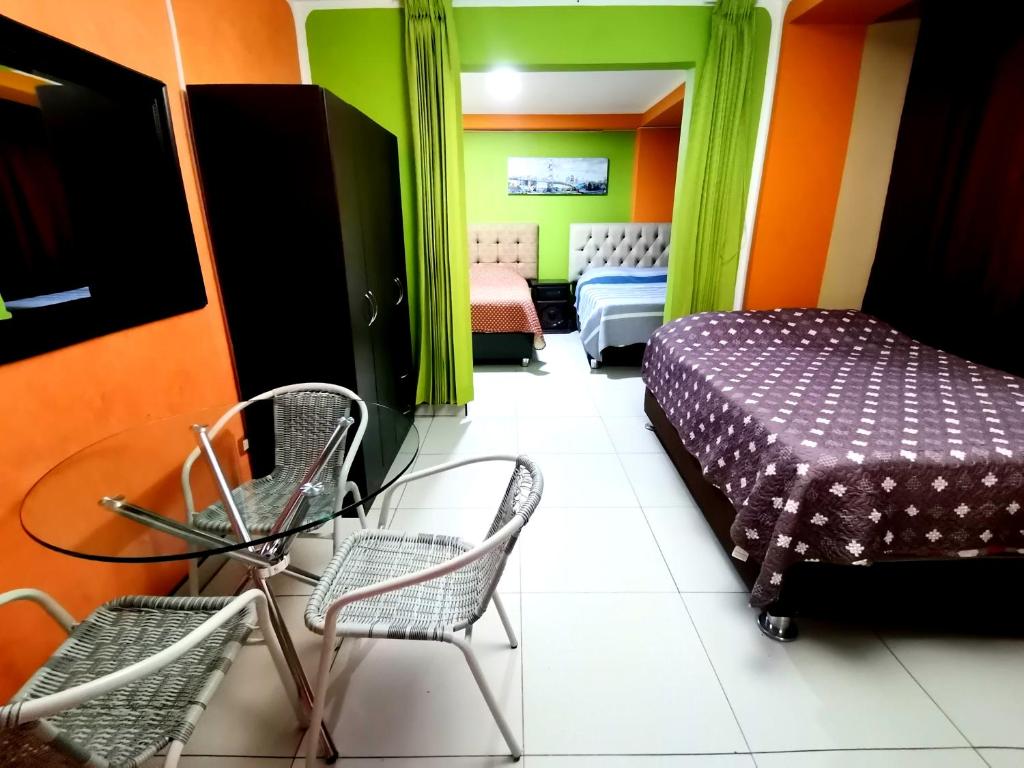 Postel nebo postele na pokoji v ubytování Sombrero de Paja