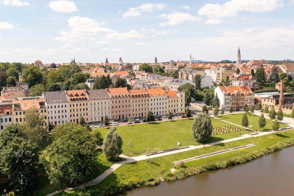 Výhľad na mesto Zgorzelec alebo výhľad na mesto priamo z apartmánu