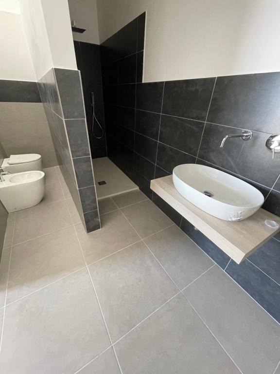 Koupelna v ubytování Hercules Suites