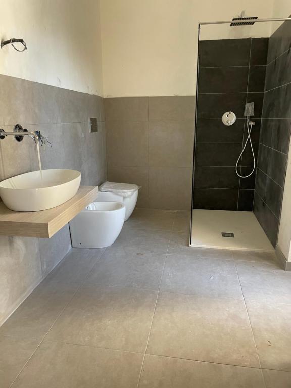 Koupelna v ubytování Hercules Suites