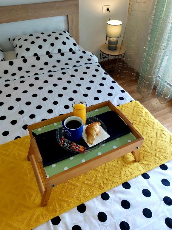 Postel nebo postele na pokoji v ubytování Apartman Miss T