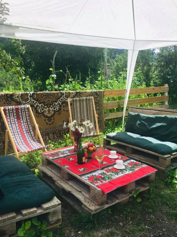 Zahrada ubytování Guesthouse Kurdiani in Mestia