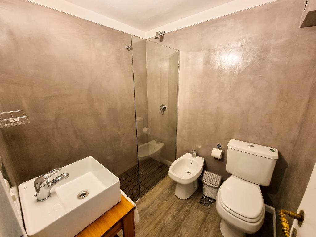 Koupelna v ubytování Hosteria Las Lucarnas