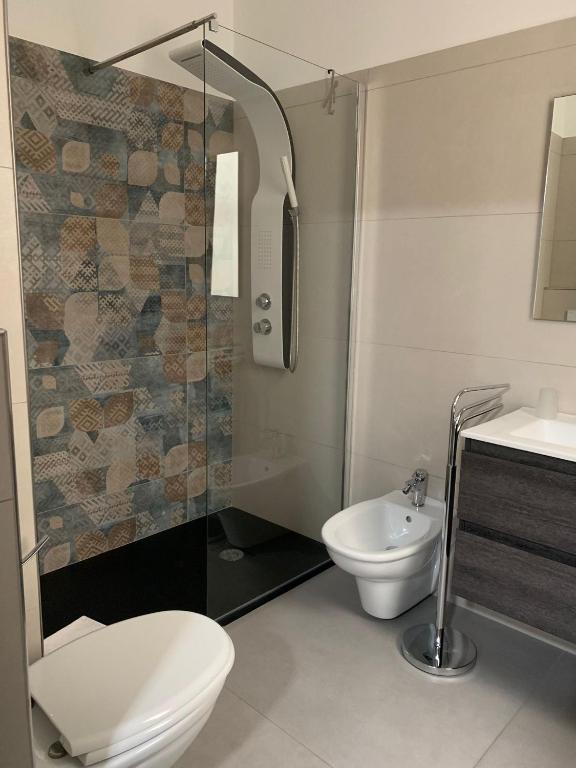 Koupelna v ubytování Albergo Piazza Risorgimento