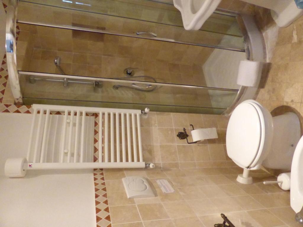 Koupelna v ubytování Hotel Prati